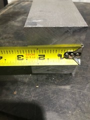2-3/8” X 2-3/4” ALUM. 6061 FLAT BAR SOLID 9-1/4” Long Bar Stock Left Over Stock