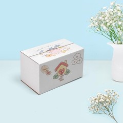 25 Packs Small Shipping Boxes 7x4x4 Inches, White Corrugated Cardboard Box fo…