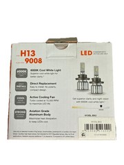 Sylvania H13 9008 LED Headlight Bulbs 6000K Cool White 2-Pack New