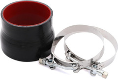 Straight Reducer Coupler Silicone Hose ID 3.5Inch to 4Inch 4-Ply with Stainless