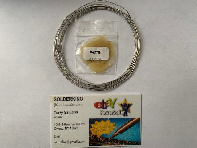 .031 – Silver Solder 5% Silver 8 Feet – (96″) Length KESTER – FREE FLUX Packet