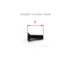 M1 M1.2 M1.4 M1.6 M1.7 M2 Black Steel Phillips Countersunk Flat Head Small Screw