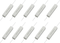 10PCS 10W 1 Ohm Ceramic Resistor, Power Resistor Assortment Cement Resistor K…