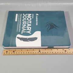 Clever Fox Official Notary Journal of Notarial Acts HC Recordkeeping Book Teal