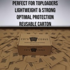 Card Coats Trading Shipping Pads for Toploaders (100 Pack) Natural Brown