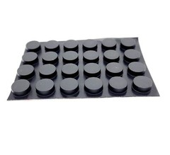 3/16″ Thick Round Stick on Rubber Feet for Electronics 1/2″ Wide Adhesive Back