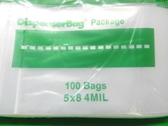 100 Reloc Zippit Bags 5×8 4mil Reclosable Clear H.D. 4 Mil Zip Top Seal Locking