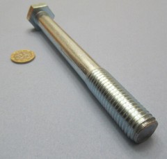 Grade 2 Zinc Cap Screw Bolt, Steel, PT, 3/4″-10 x 7.00″ Length, 5 Pcs