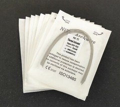 10 Packs 100Pcs Dental Ortho Thermal Activated NITI Rectangular Arch Wires