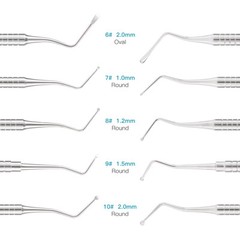 Dental Endo Spoon Excavator Restorative Double Ended Steel Instrument Set
