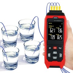Thermocouple Thermometer Temperature Data Logger 4-Channel K/J/T Type Thermomete