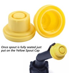 5*Replacement YELLOW SPOUT CAP Top For BLITZ Fuel GAS CAN 900302 900092 900094