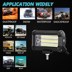 60W Flood Light 5″ LED Work Light For most of vehicle styles Truck Boat Tractor