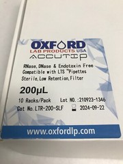 (960/Pk) OXFORD Accutip 200uL LTS Low Retention Filter Pipet Tips 96×10 LTR-200