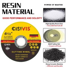 50X Cut Off Wheels 4-1/2″ Metal & Stainless Steel Angle Grinder Cutting Disc