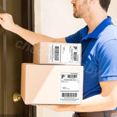 Premium Shipping Labels 8.5×5.5 Half Sheet Round Corner Blank Self Adhesive US