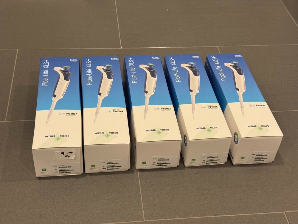 5qty Rainin Mettler Toledo Pipet-Lite XLS+ Manual Single Channel Pipettes