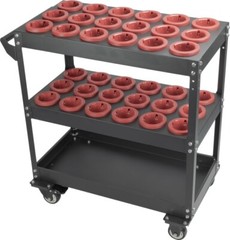 CME CNC TOOLING CART FOR CAT50, BT50 Tool Holders Cart Capacity 36–New Design