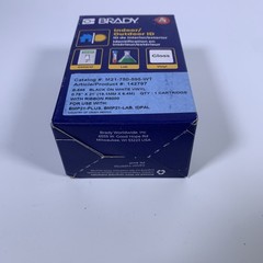 NEW Brady White Label Tape Cartridge Vinyl 3/4″ x 21′ BMP21 Plus Lab M21