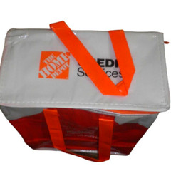 Insulated Lunch Bag, Zipper Closure, 12x10x6 inches, For 6-Pack, Lunches, Snacks