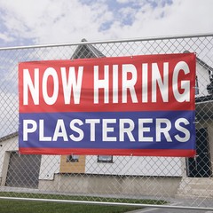 Now Hiring Plasterers 13 oz Heavy Duty Vinyl Banner Jobs Available Finishers