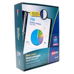 New Avery Sheet Protector Clear 76006 Acid Free 250 Pack Letter Size 3 Pack