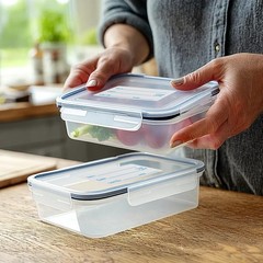 1000 Labels for Food Containers, No-Residue 1 X 2 Inches, Blue
