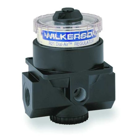 Wilkerson R21-04-000 Air Regulator,1/2 In Npt,195 Cfm,300 Psi