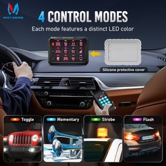 P1Y APP Wireless Remote Switch Panel Light Circuit Relay Box for Truck RV Marine