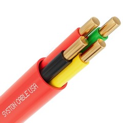 Syston 16/4 Fire Alarm Cable FPLR Unshielded Copper Wire – 100 ft/250 ft/1000 ft