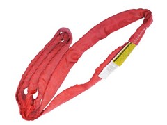 Red Endless Round Rim Sling 20 FT Continuous Loop for Lifting Tow Recovery