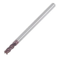 3mm Dia 3mm Shank 50mm Long HRC55 Carbide AlTiN Coated 4 Flute Square End Mill