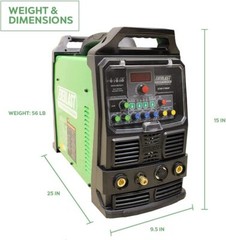 PowerTIG 200DV GTAW-P 110/220v 200AMP ACDC TIG STICK PULSE WELDER EVERLAST