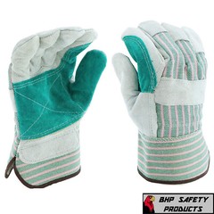 72 PAIR DOUBLE PALM SPLIT LEATHER PALM WORK GLOVES MEN’S LARGE BRAND NEW