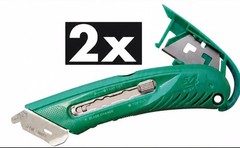 2 each Pacific Handy Cutter S4R Right Handed Safety Box Utility Knife