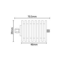 DC-3GHz 30W SMA Male to Female Fixed Attenuator 15db 10db 20db 30db 40dB 50ohm