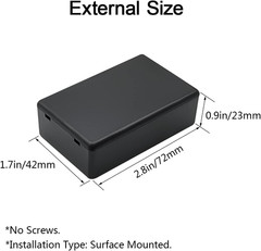 Project Box, 5 Pieces ABS Electrical Box Small Junction Box for Electronics PCB