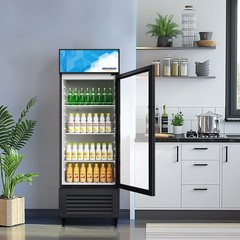 10 Cu.Ft. Commercial One Glass Door Display Upright Beverage Refrigerator Cooler