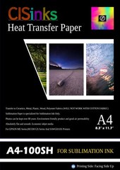 100 Sheets A4 Sublimation Heat Transfer Paper for Specialty Printing 8″ x 11.5″