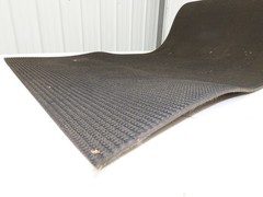 24″W x 40′ Rough Grip Top Rubber Conveyor Belt 2-Ply Black 1/4″Thick 40′ Length