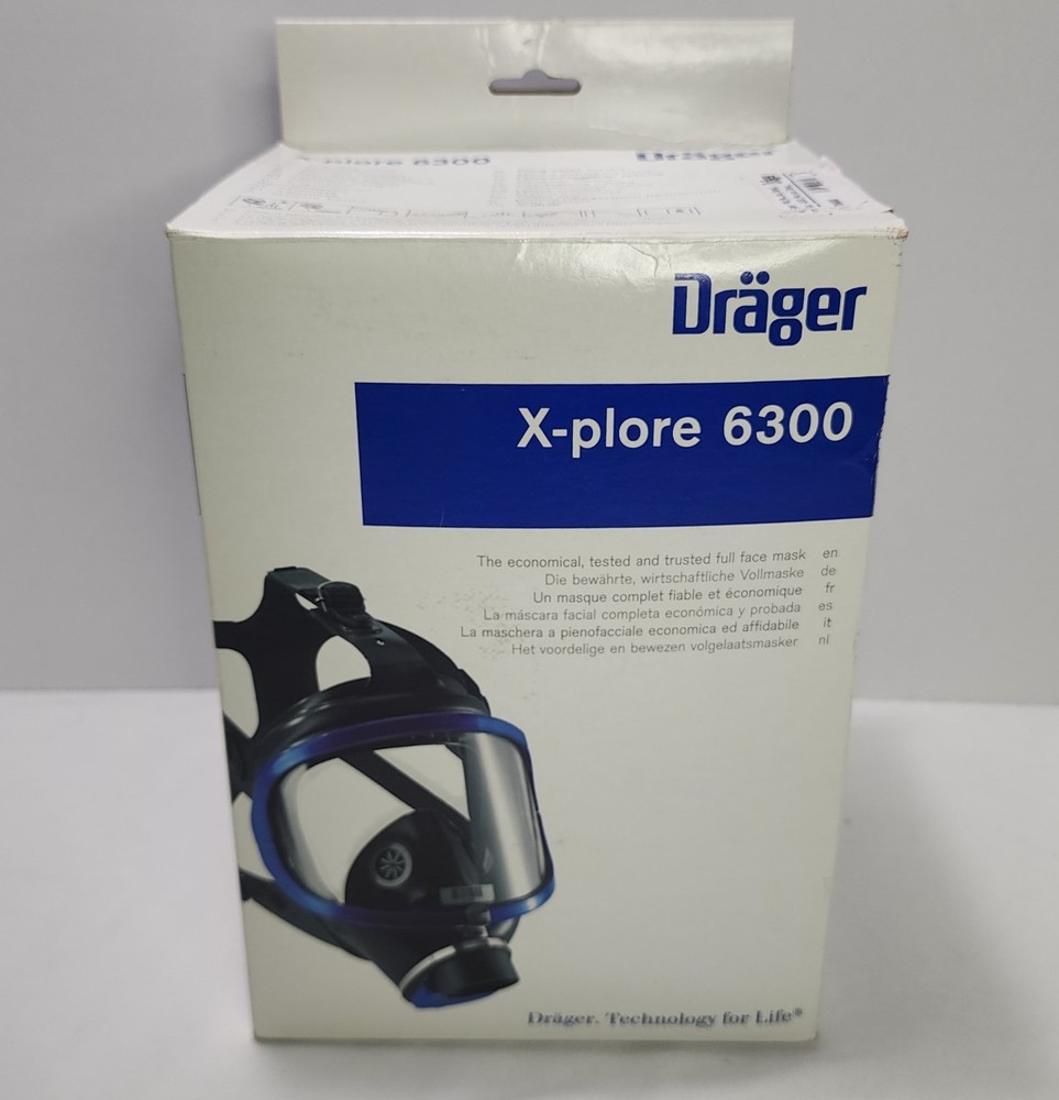 Dräger X-plore 6300 Full-Face PPE Respirator Mask Threaded For RD40