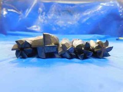 5PCS CORNER RADIUS & SQUARE HSS END MILL VARIOUS SIZES LABELED FROM 1″ – 1 1/2