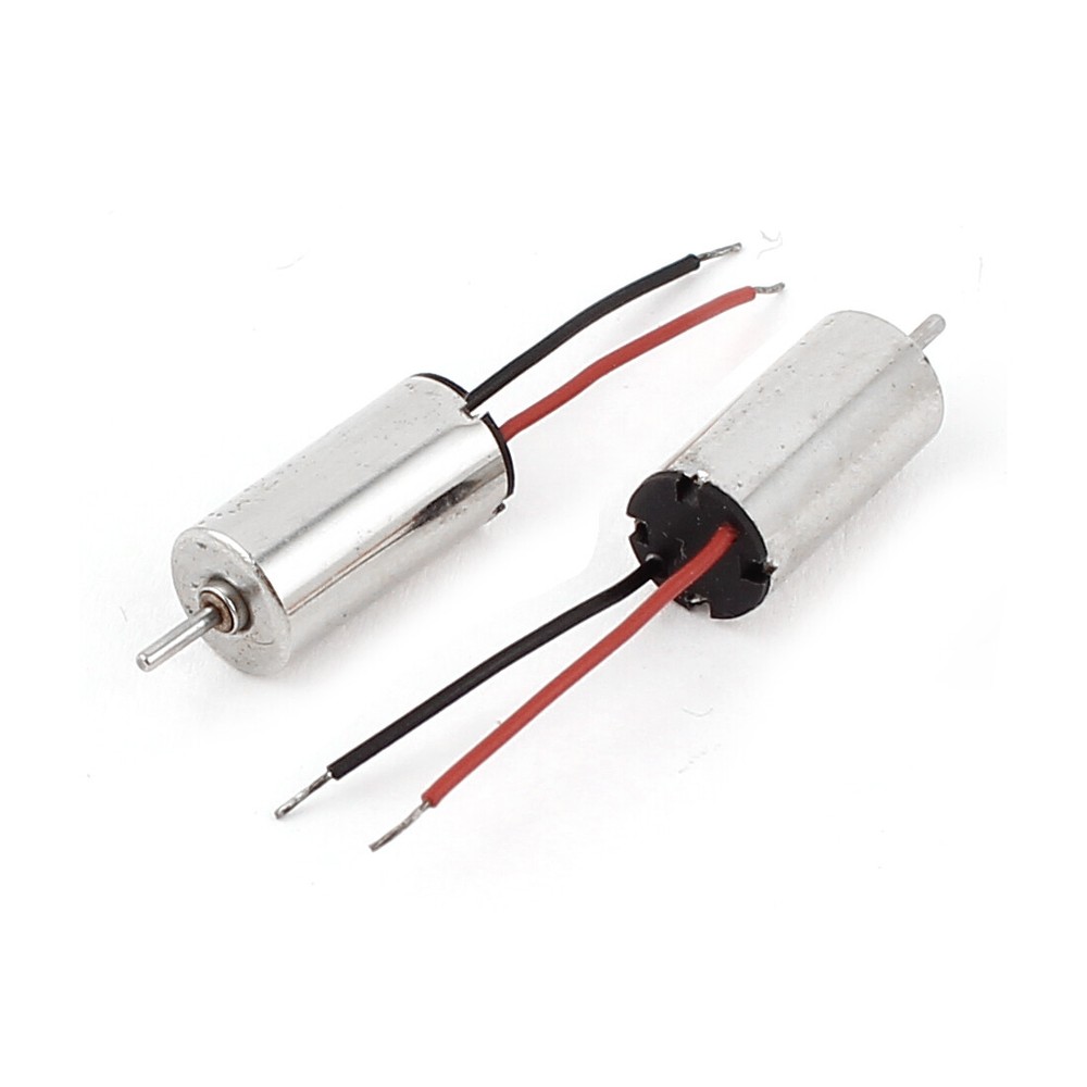 2pcs DC 1.5V-3.7V 40000RPM Speed 6mm x 12mm Mini Micro Coreless Motor