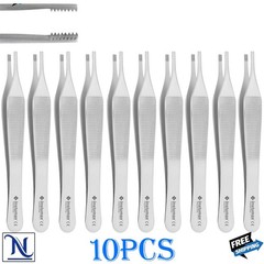 Dental Adson Brown Straight Thumb Tweezers Tissue Forceps Surgical Instruments