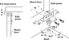 Simplex Concealed Hinge – Black
