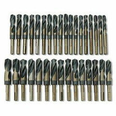 33 PC LARGE SIZE SIZED STEEL METAL SILVER AND DEMING TOOL DRILL BIT SET DEMMING