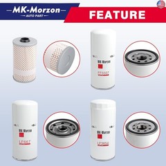 LF667(X2) LF3654 FF5507 FF5369 Fuel Oil Filter Kit Compatible with Volvo D12