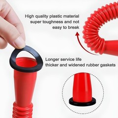 Gas Can Spout Replacement kit, 2 spouts, Anti-Spill Gas Can Nozzle Replacement