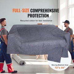 VEVOR 24 Pack Moving Blankets 72″ x 54″ Shipping Furniture Pads 21 lbs/dz