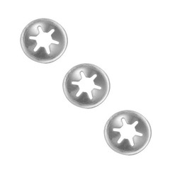 150PCS Internal Tooth Push on Locking Washers Stainless Steel M4 x 12mm